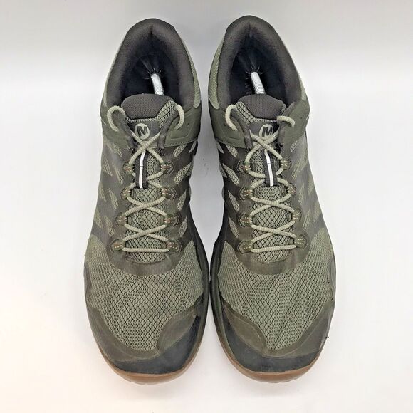 Merrell Nova 2 Trail Running Shoe J035567 Men's 14 Olive Vibram Sole Low Lace Up - Picture 5 of 13